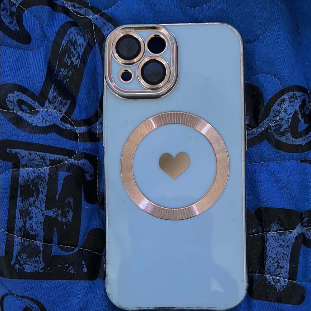 Blue and Gold Phone Case